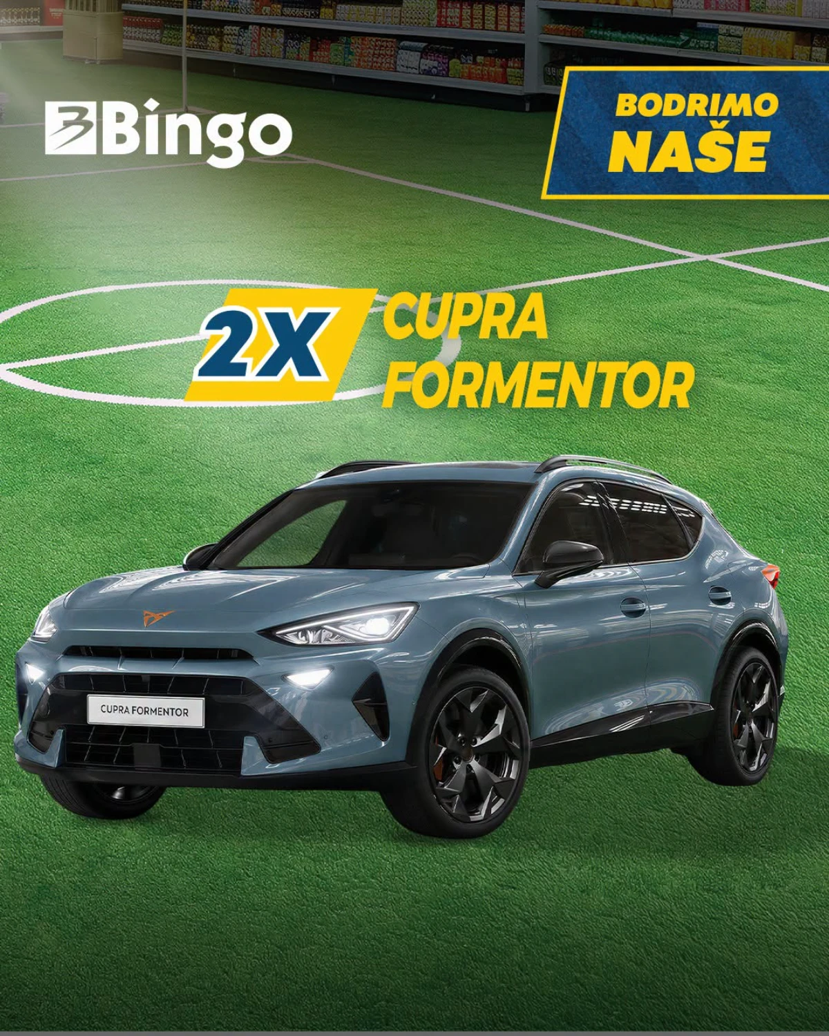 Bingo Bodrimo naše nagradna igra – osvojite Cupra Formentor do 19.07.2026